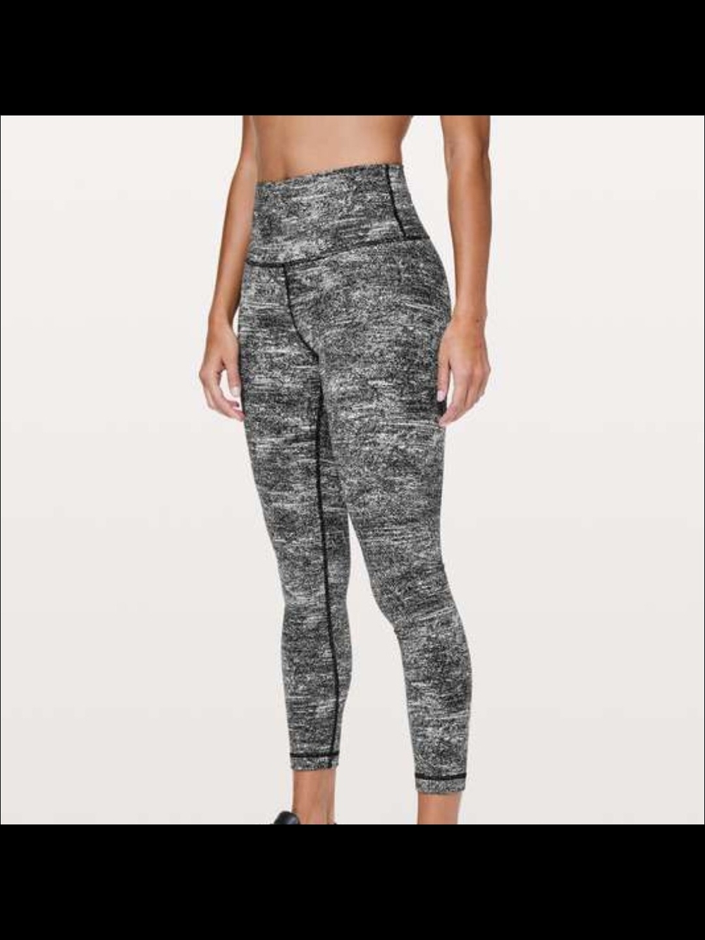 Heathered Camo Black Grey Lululemon Leggings